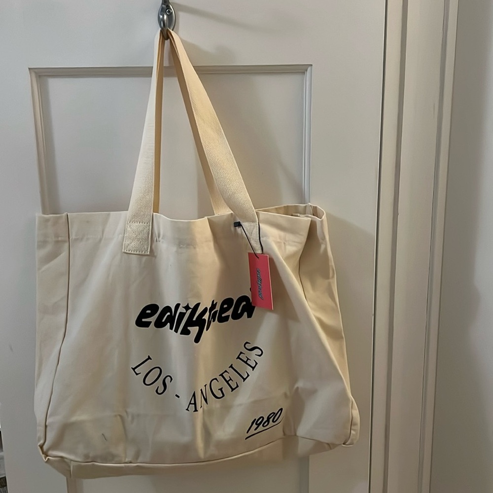 NWT Edikted tote bag with baseball cap and socks